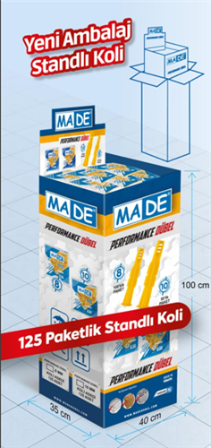 KOLİ STAND PERFORMANS ROKET DÜBEL 8'LİK P.100 K.125